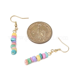 Болтающийся серьги оболочки естественно&nbsp;EJEW-JE06586