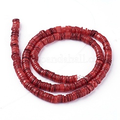 Нити бусин из ракушек&nbsp;SSHEL-E571-49H