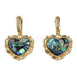 Подвески из синтетического морского ушка/раковины пауа&nbsp;KK-N233-250