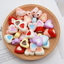 100 шт. Непрозрачные акриловые бусины&nbsp;OACR-PA0001-44