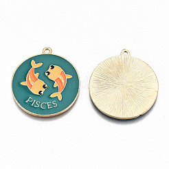 Подвески из эмали и сплава&nbsp;ENAM-S126-031G-RS