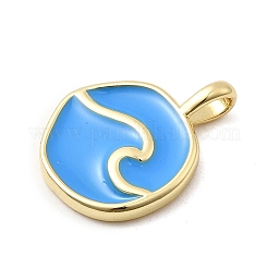 Латунь эмаль подвески&nbsp;KK-P338-27G-01