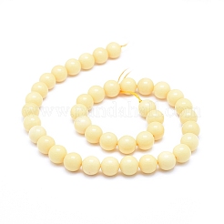 Естественный желтый нефрит бисер нитей&nbsp;G-D0010-02-10mm
