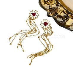 Серьги-гвоздики с кисточками из железного пластика&nbsp;FS-WG443FE-01