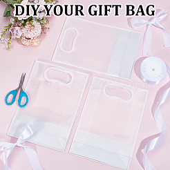 36 шт. прозрачные складные пластиковые подарочные пакеты с ручками-отверстиями&nbsp;ABAG-DR0001-04B