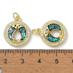 Латунные микро проложить кубического циркония подвески&nbsp;KK-A197-06G