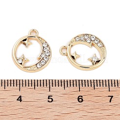 Подвески со стразами из сплава с ультрафиолетовым покрытием&nbsp;ALRI-N058-10KCG