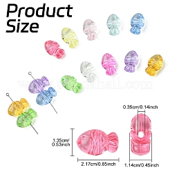 50 шт. Прозрачные акриловые бусины&nbsp;TACR-YW0003-16