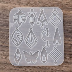 Кулон силиконовые Молды&nbsp;AJEW-S041-03C