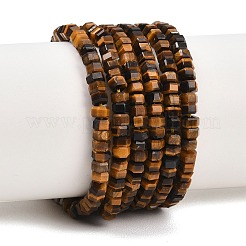 Природных тигровый глаз бисер нитей&nbsp;G-G345-C15-2x4mm