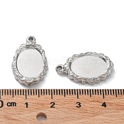 Подвеска-кабошон из не тускнеющей нержавеющей стали 304&nbsp;STAS-M323-57P