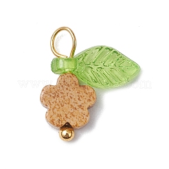 10 шт. подвески в виде цветка яшмы с натуральным рисунком&nbsp;PALLOY-JF03765-05