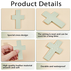 4шт 2 цвета кожаные закладки&nbsp;AJEW-CP0003-82B