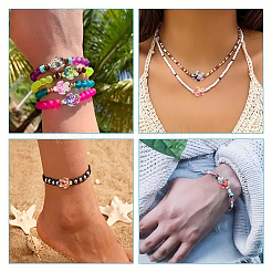 60шт 12 цвета синтетические бирюзовые бусины&nbsp;G-YW0002-36