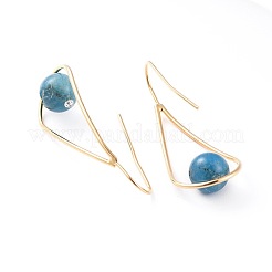 Серьги из натурального апатита&nbsp;EJEW-JE03595-05