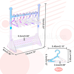 Прозрачные акриловые стойки для серег&nbsp;EDIS-HY0001-01