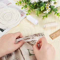 Лента из полиэстера с бахромой&nbsp;OCOR-WH0078-13