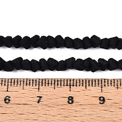 Нити из матовых непрозрачных стеклянных бусин&nbsp;GLAA-N017-4mm-01