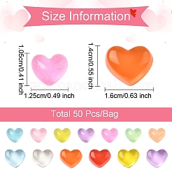 Кабошоны из прозрачной смолы&nbsp;CRES-YW0002-38