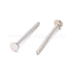 925 серебряная фурнитура для плоских серег-пусетов&nbsp;STER-K167-045A-S