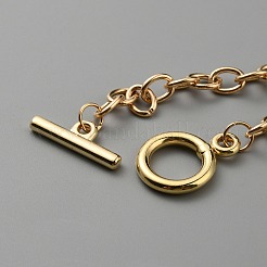 Браслеты-цепочки из сплава с перекидными застежками&nbsp;BJEW-WH0020-52KCG