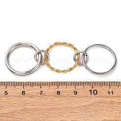 Женские кольца-кольца из нержавеющей стали 304&nbsp;RJEW-K304-01GP