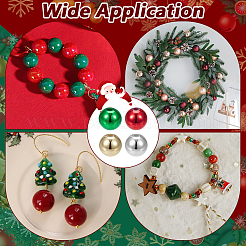 400шт 4 цвета покрытия акриловых бусин&nbsp;PACR-PH0001-14