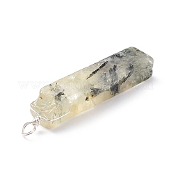 Натуральные смешанные кварцевые подвески&nbsp;PALLOY-JF01488