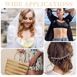 Круглые хрустальные стеклянные стразы чашки цепочки&nbsp;DIY-GL0005-74