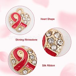 20шт 2 цвета подвески из сплава со стразами&nbsp;FIND-CA0007-26