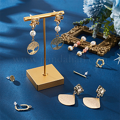 48 шт. 8-х стильные фурнитуры для сережек-гвоздиков из сплава&nbsp;FIND-PH0007-25