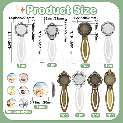 Наборы для изготовления плоских круглых закладок своими руками&nbsp;DIY-SC0032-07B