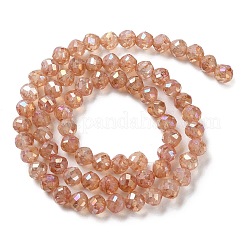 Прозрачные стеклянные бусины гальваническим пряди&nbsp;EGLA-F160-02B