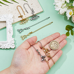 8 шт. 2-х цветные карабины из нержавеющей стали 304&nbsp;FIND-DC00001