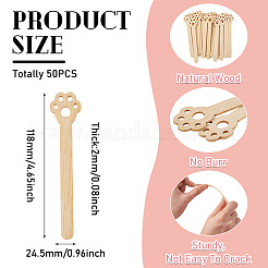 50шт деревянные палочки для тортов&nbsp;AJEW-TA0018-01A