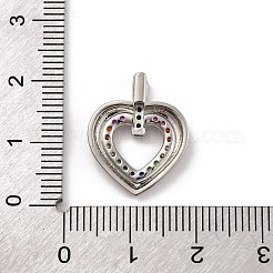 Латунные микро проложить кубического циркония подвески&nbsp;KK-U033-19P-02