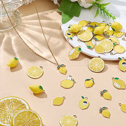 40 шт. 8 стиля подвески из сплава эмали и смолы&nbsp;ENAM-ME0001-56