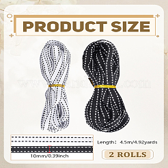 9м 2-х цветная полиэстеровая репсовая лента&nbsp;OCOR-LP0003-24