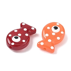 Окрашенные стеклянные бусины эмалевые бусины&nbsp;X-LAMP-D303-04