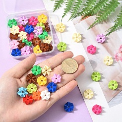 50 шт. Непрозрачные акриловые бусины&nbsp;OACR-YW0003-15