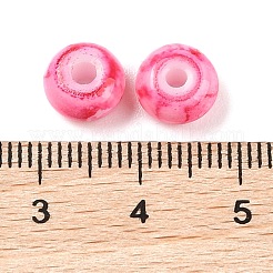 Непрозрачные с напылением стеклянные бусины&nbsp;GLAA-G118-01O