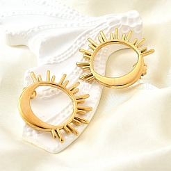 Серьги-гвоздики из нержавеющей стали 304&nbsp;EJEW-B140-01G