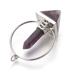 Природный аметист большие кулоны&nbsp;G-I214-A03