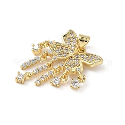 Латунные микро проложить кубического циркония подвески&nbsp;KK-L239-023G