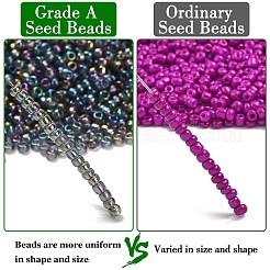 Прозрачные мини-стеклянные бусины радуги 12/0 класса А.&nbsp;X-SEED-Q010-F556