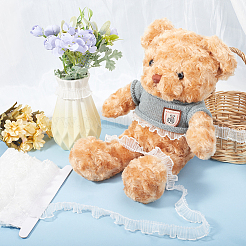 10 ярд плиссированной кружевной отделки из полиэстера&nbsp;OCOR-GF0003-52C