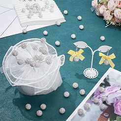 60 шт. бусины из полимерной глины со стразами RB-NB0001-24