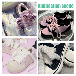 6 пара шнурков из волокна 6 цветов&nbsp;AJEW-FH0005-98