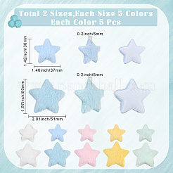 50 шт. 10-х цветные односторонние кабошоны из шерстяного волокна&nbsp;FIND-SC0020-32