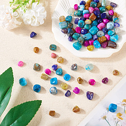 100шт 5 цвета бусины из натурального агата&nbsp;G-TA0002-51